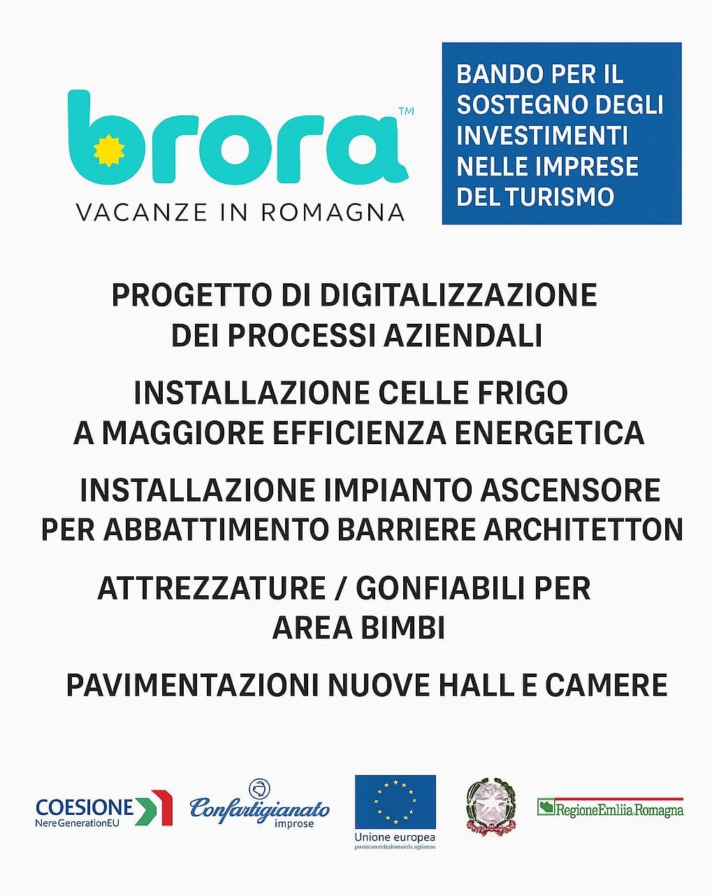 Supporto a investimenti turistici in Romagna: innovazione, accessibilità, sostenibilità.